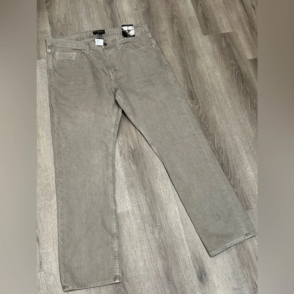 NWT Banana Republic Slim Fit 36W 32L Brown Structured Cotton Khaki Jeans Chinos